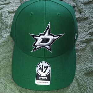 47 Brand Green & Black OSFA Structured Cap with White Logo